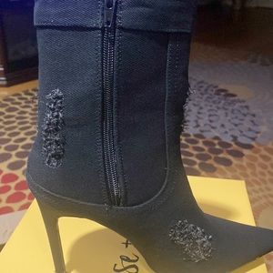Ladies Denim Boots